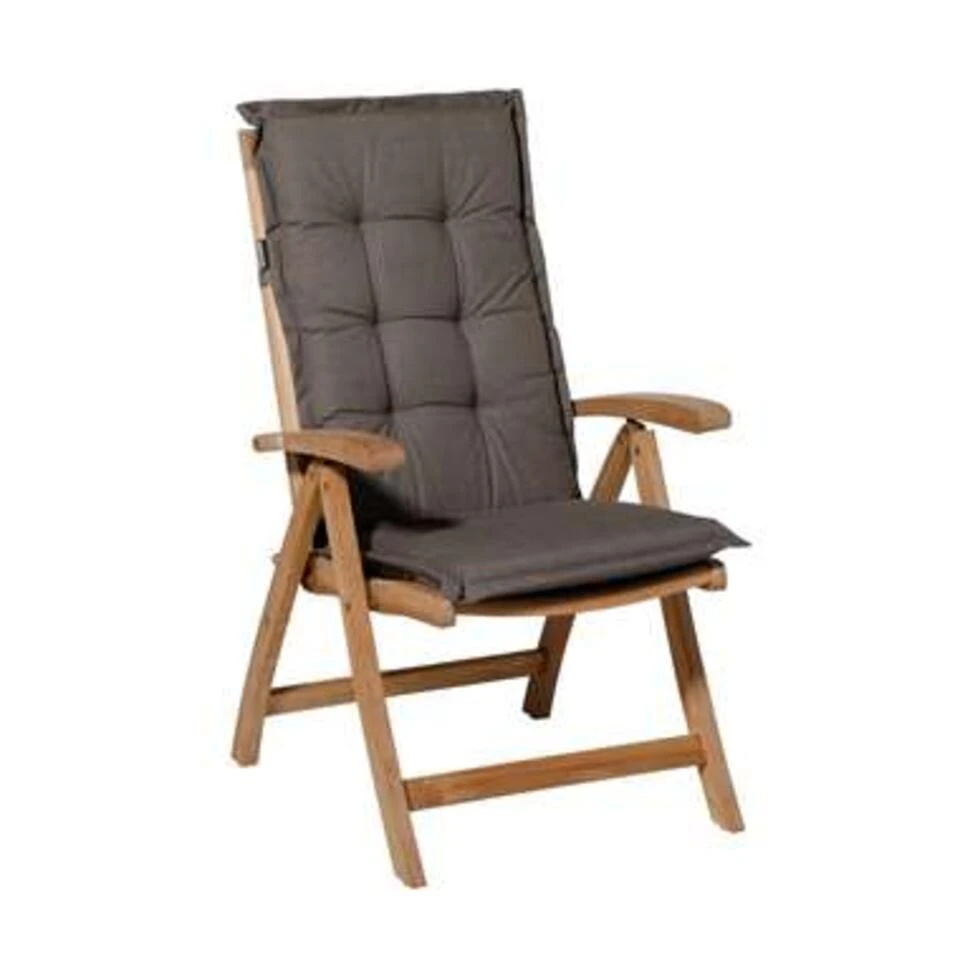 Madison Tuinstoelkussen Hoge Rug Outdoor Oxford Taupe - Image 4