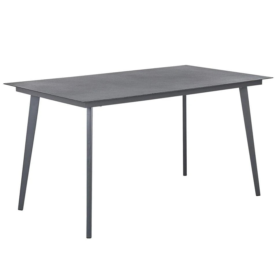 Beliani Eettafel MILETO - Grijs Aluminium