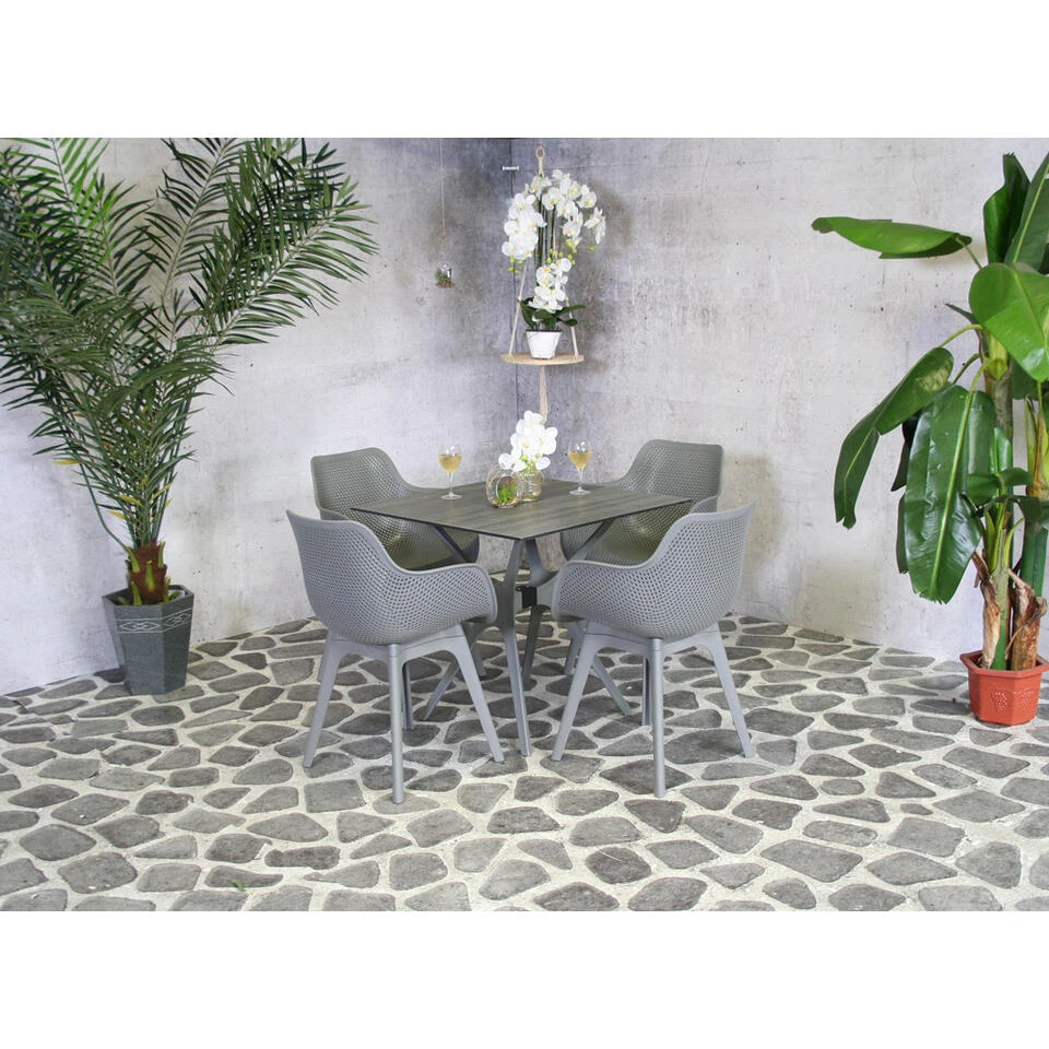 SenS-Line Jasper Tuinstoel - Kunststof - Grijs - Image 2