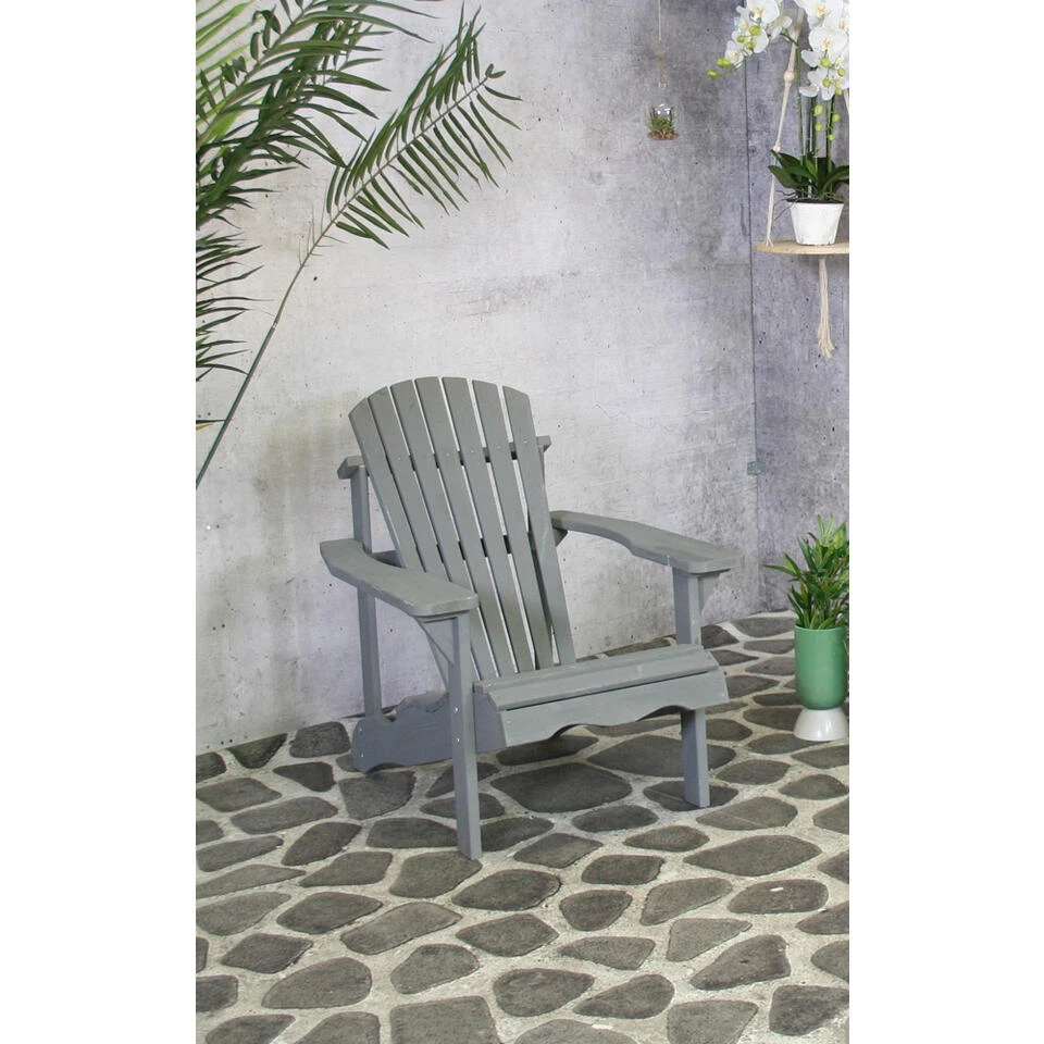 SenS-Line Adirondack Tuinstoel - Hout - Grijs - Image 2
