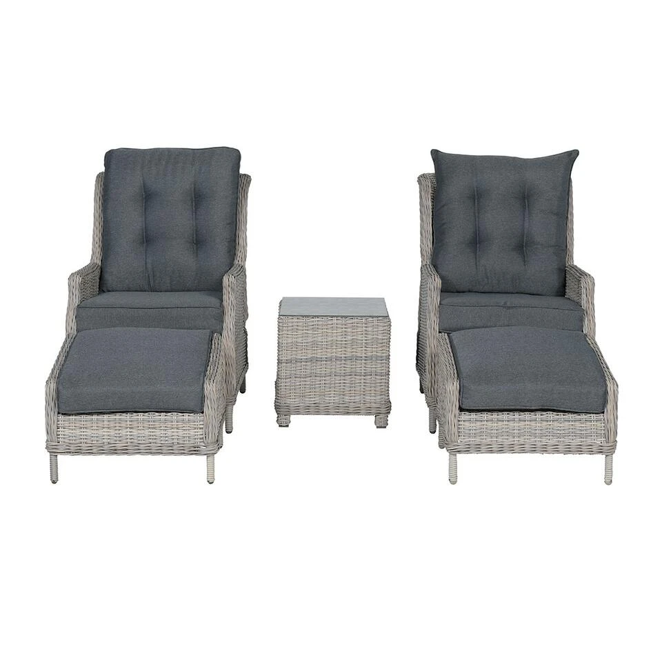 Garden Impressions Santa Rosa Tuinstoel + Voetenbank+bijzettafel - Image 4