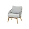 4-Seasons Sempre Loungestoel - Teak/Silver Grey (1 St.)