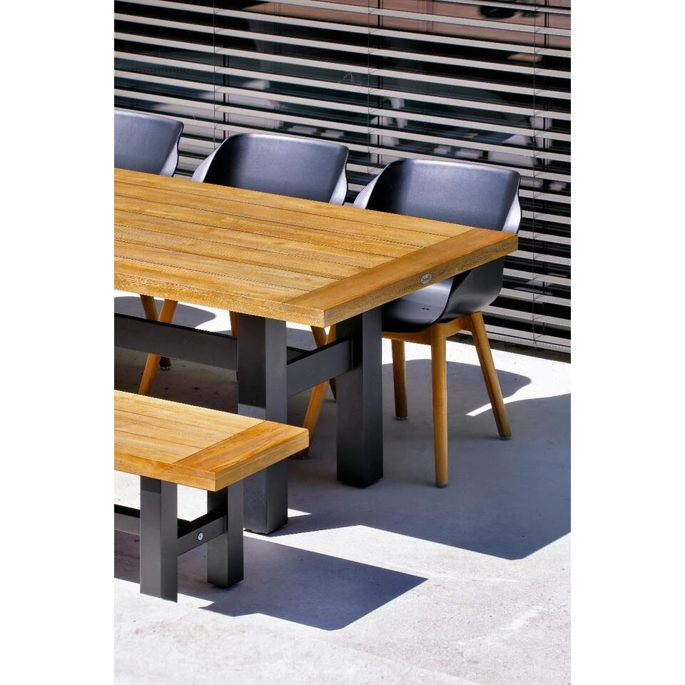 Hartman Sophie Studio Dining Armstoel - Carbon Black - Teak Poot - Image 3