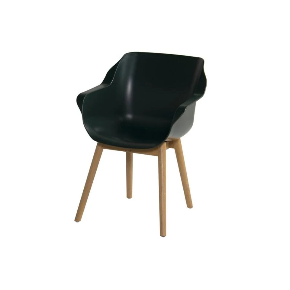 Set Van 2- Hartman Sophie Studio Diningstoel- Night Green- Teak Poot - Image 3