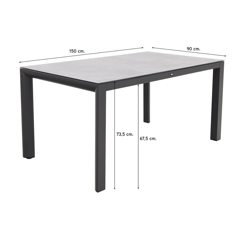VDG Baltimor Dining Tuintafel - 150 X 90 Cm - Image 2