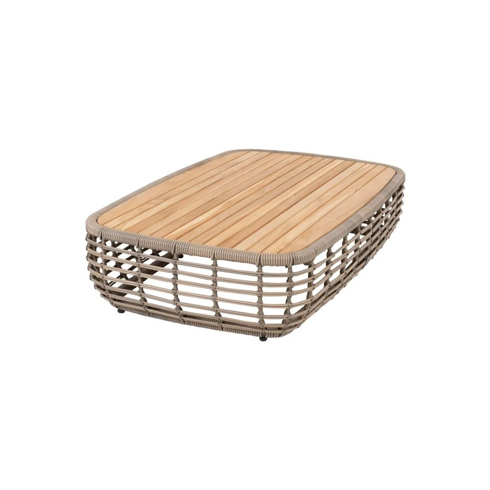 4SO Lugano Salontafel - Teak Tafelblad - 130x80x30 Cm - Image 2