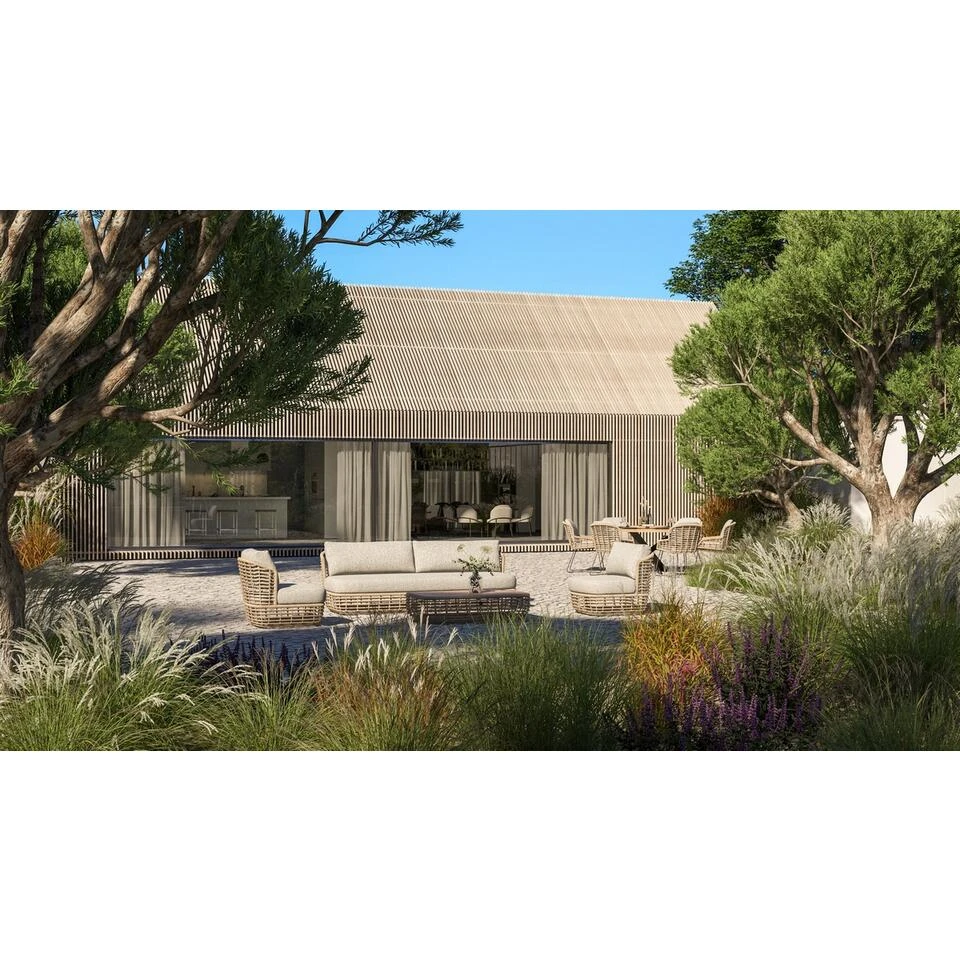 4SO Lugano Salontafel - Teak Tafelblad - 130x80x30 Cm - Image 4