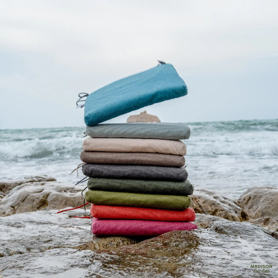 Madison - Bankkussen 110x48 - Taupe - Taupe Recycled Canvas - Image 4