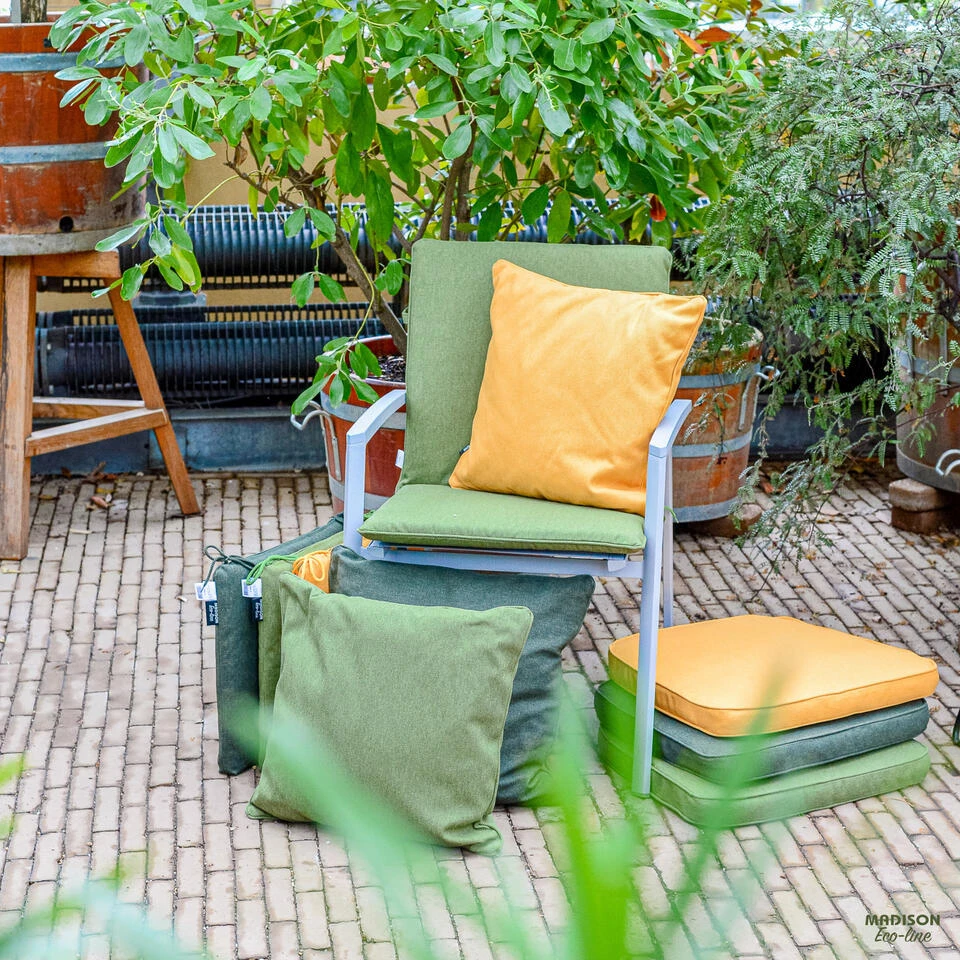 Madison - Bankkussen 110x48 - Groen - Moss Green Recycled Canvas - Image 4