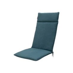 Madison - Tuinstoelkussen Hoge Rug 120x50 - Blauw - Beige Recycled Canvas