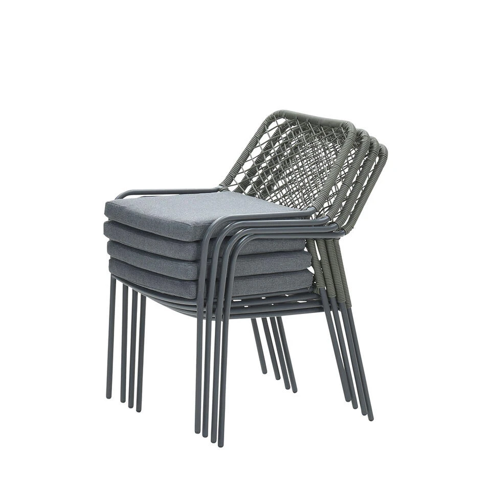 Garden Impressions Ross Tuinstoel Mosgroen - 4 Stuks - Image 3