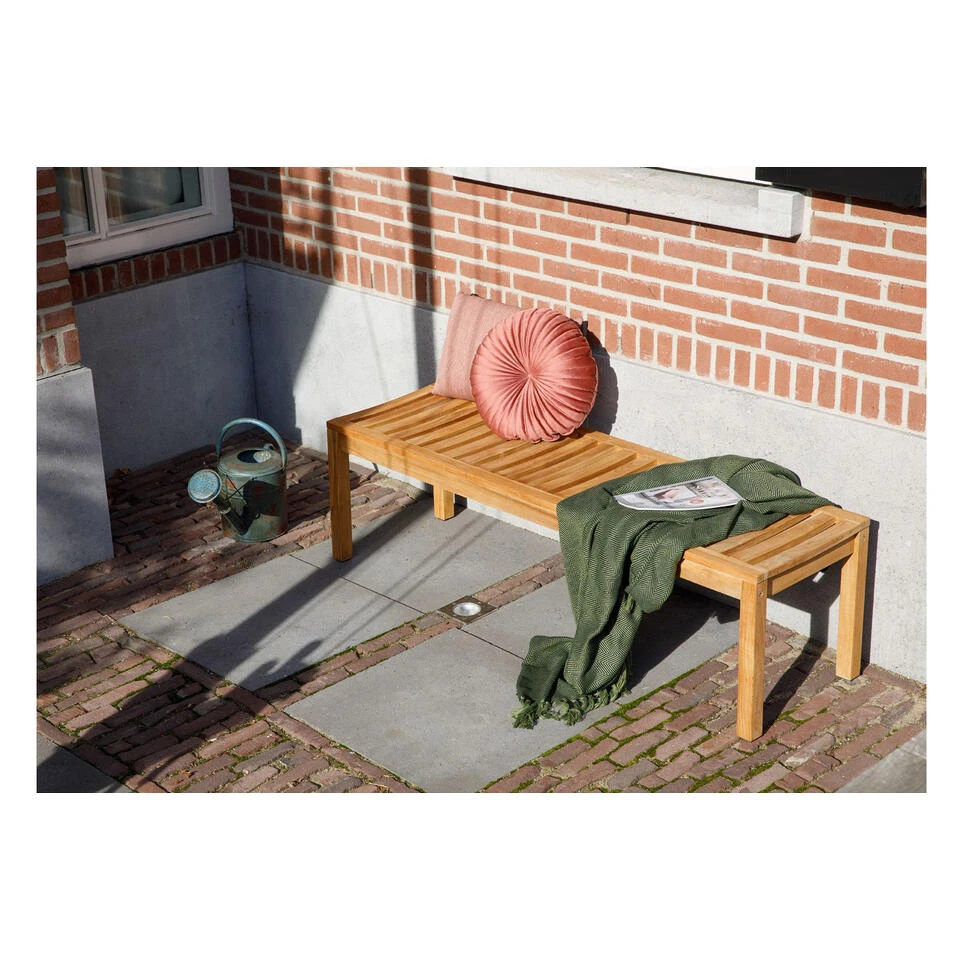 Exotan 3-Zits Tuinbankje Comfort - Teak - Naturel - 44x150x45 - Image 3
