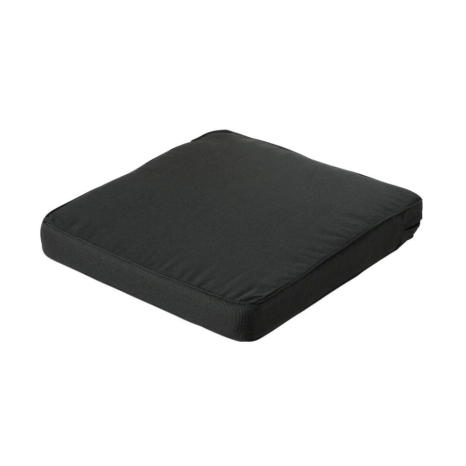 Madison - Lounge Luxe Rib Black - 60x60 - Zwart