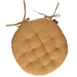 Atmosphera Stoelkussen - Okergeel - Katoen - 38 X 6.5 Cm - Zitkussen