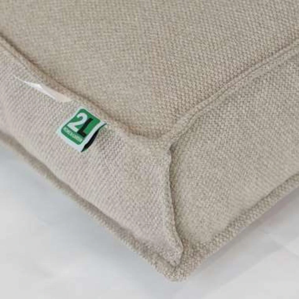 2L Home & Garden Loungekussen Metro Lounge Beige - 60 X 60cm - Image 4