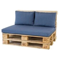 Madison Rugkussen Lounge Panama Safier Blue - 60 X 40cm
