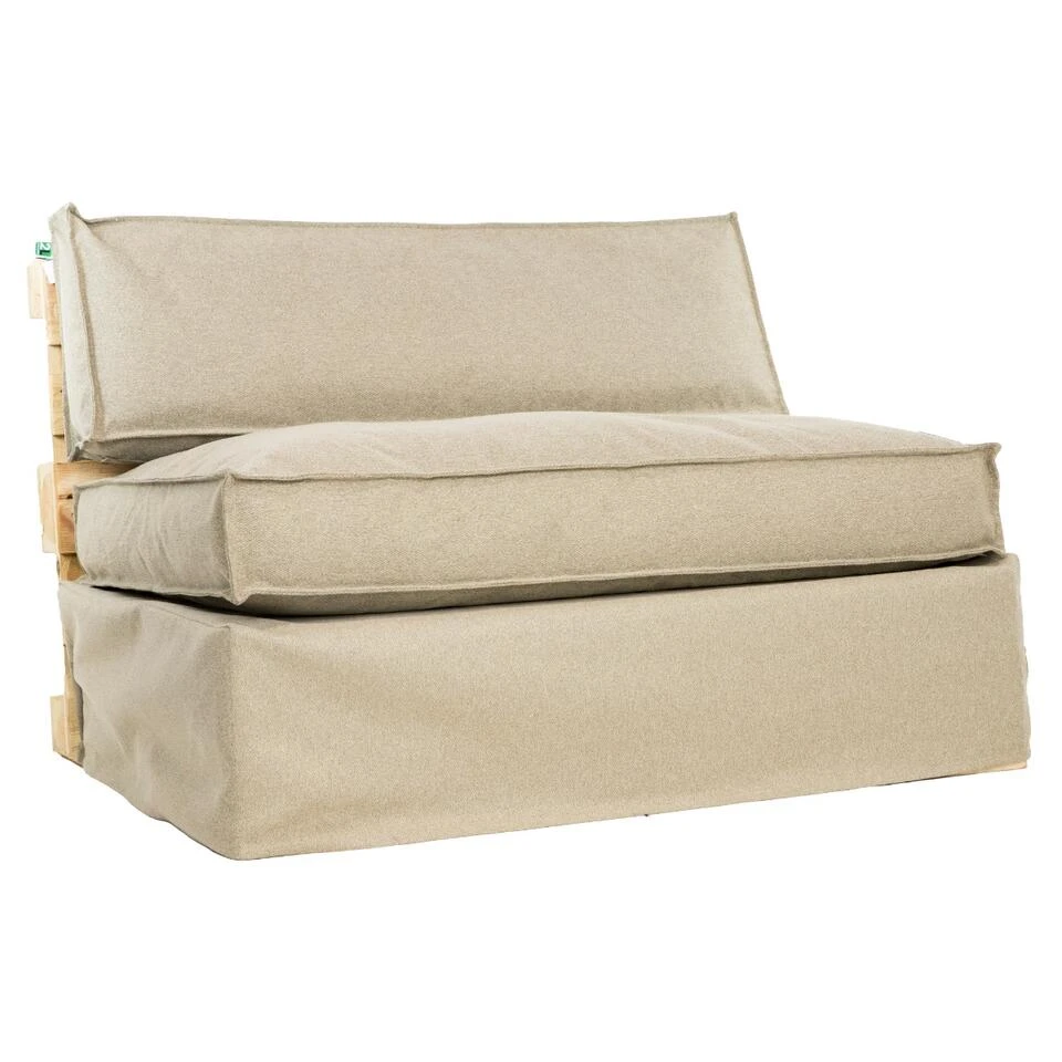 2L Home & Garden Palletbank Hoes Metro Beige - 120 X 80 X 30cm