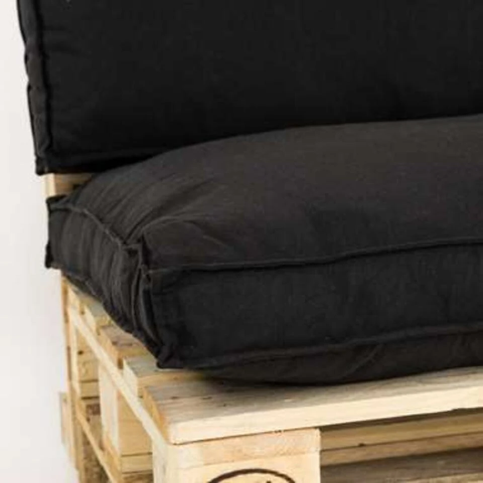 Unique Living Palletkussen Luana Zwart - 120 X 80 Cm - Image 4