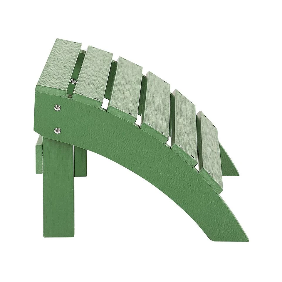 Beliani Voetenbankje ADIRONDACK - Groen Kunsthout - Image 4