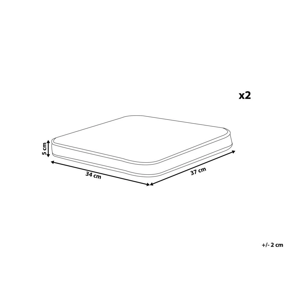 Beliani Zitkussen TERNI - Blauw Polyester - Image 2