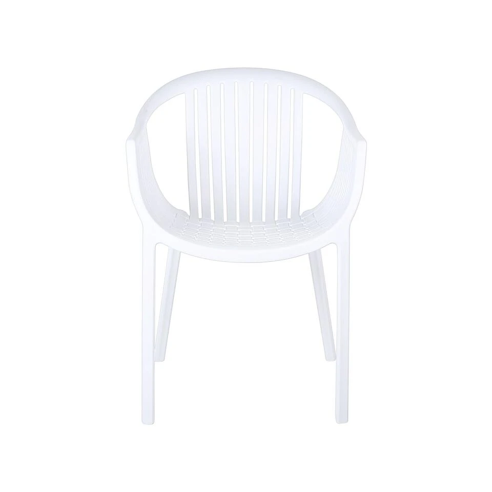 Beliani Eetkamerstoel NAPOLI - Wit Synthetisch Materiaal - Image 4