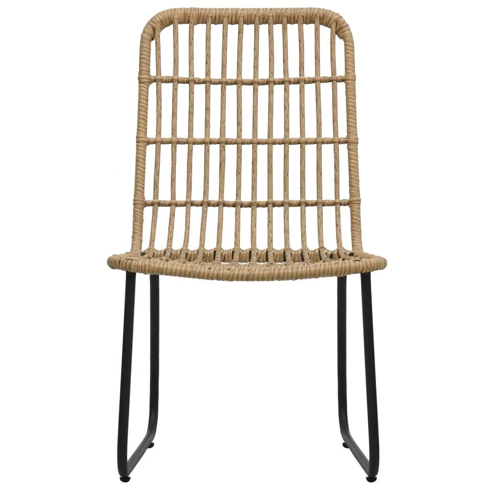 VidaXL Tuinstoelen 2 Stuks Poly Rattan Eikenkleurig - Image 2
