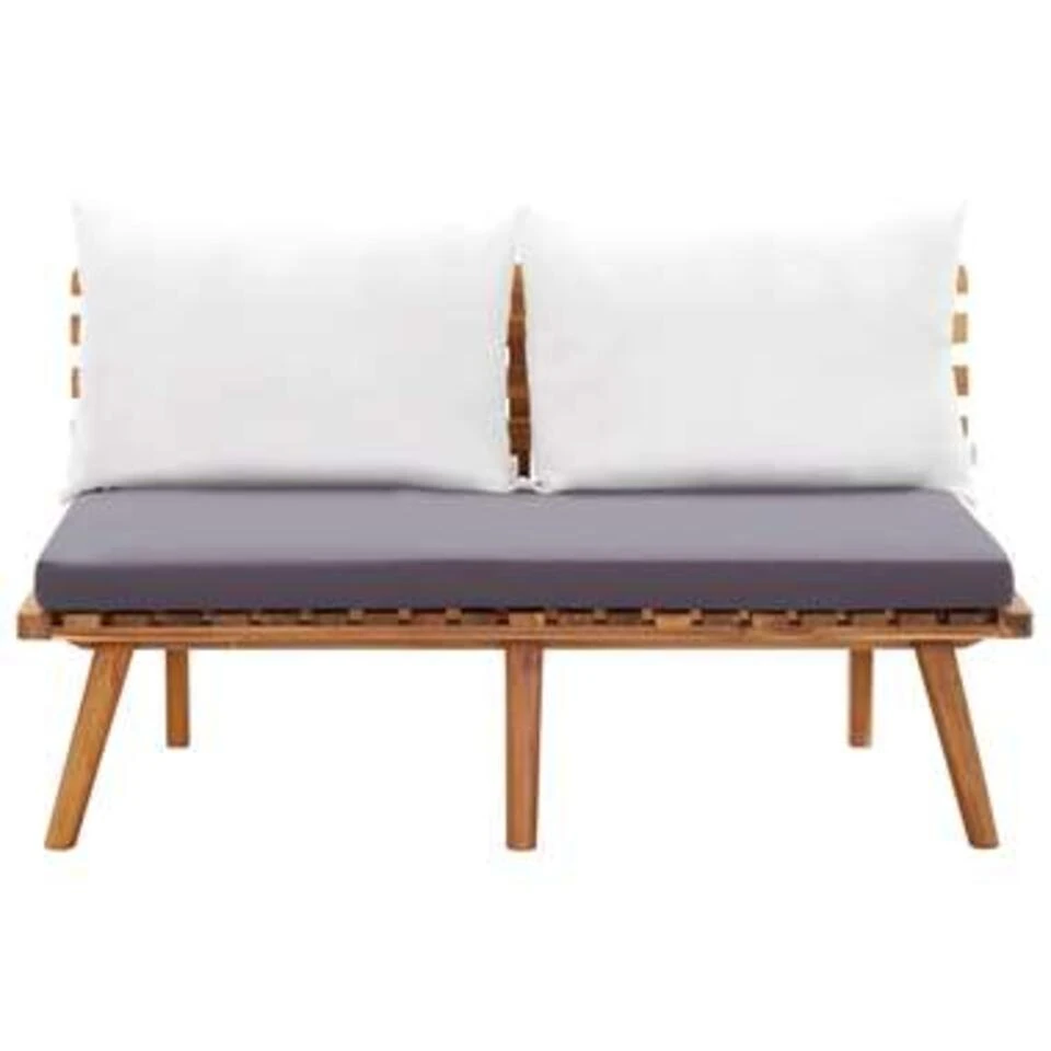 VidaXL Tuinbank Met Kussens 115 Cm Massief Acaciahout - Image 2