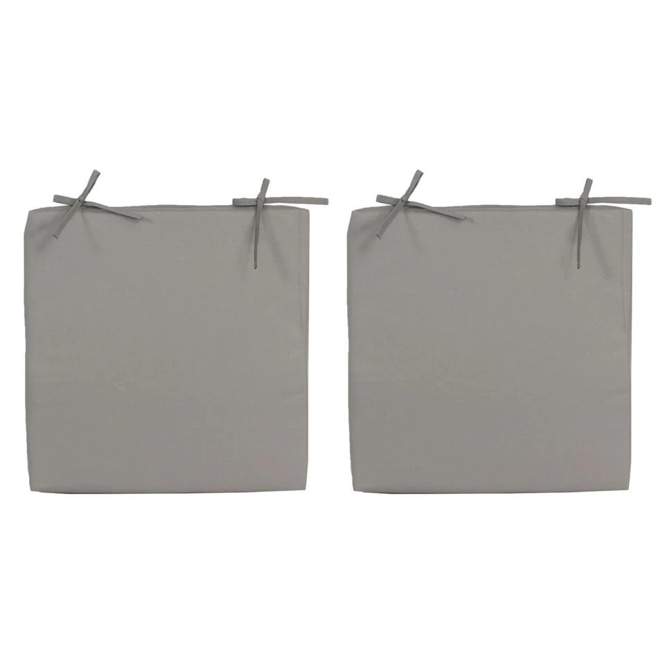 Anna's Collection Bank-sier Kussen - Grijs - 40 X 40 Cm - Image 2